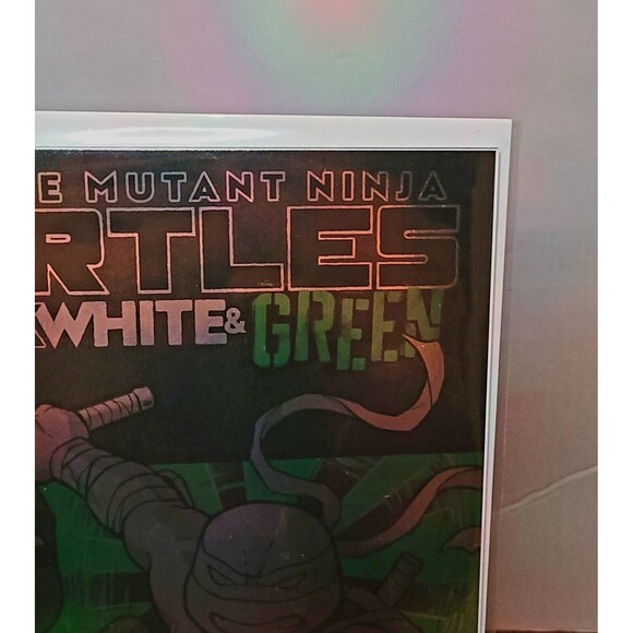 TEENAGE MUTANT NINJA TURTLES BLACK WHITE & GREEN #1 1:10 Inc Ganucheau Variant - Picture 3 of 5